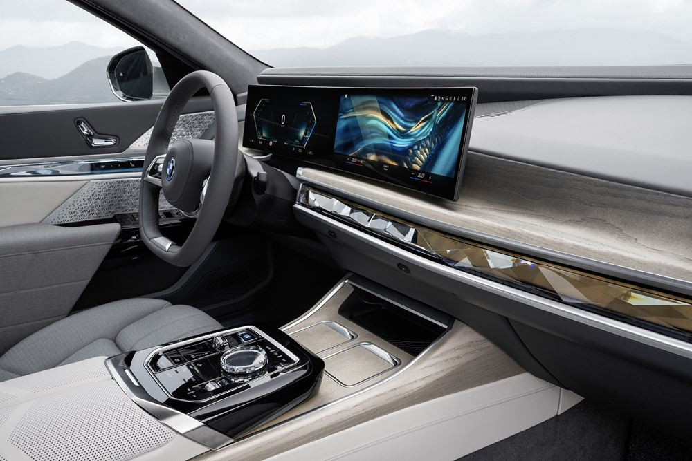 La limousine électrique BMW i7 xDrive60 revendique une autonomie WLTP voisine de 600 km