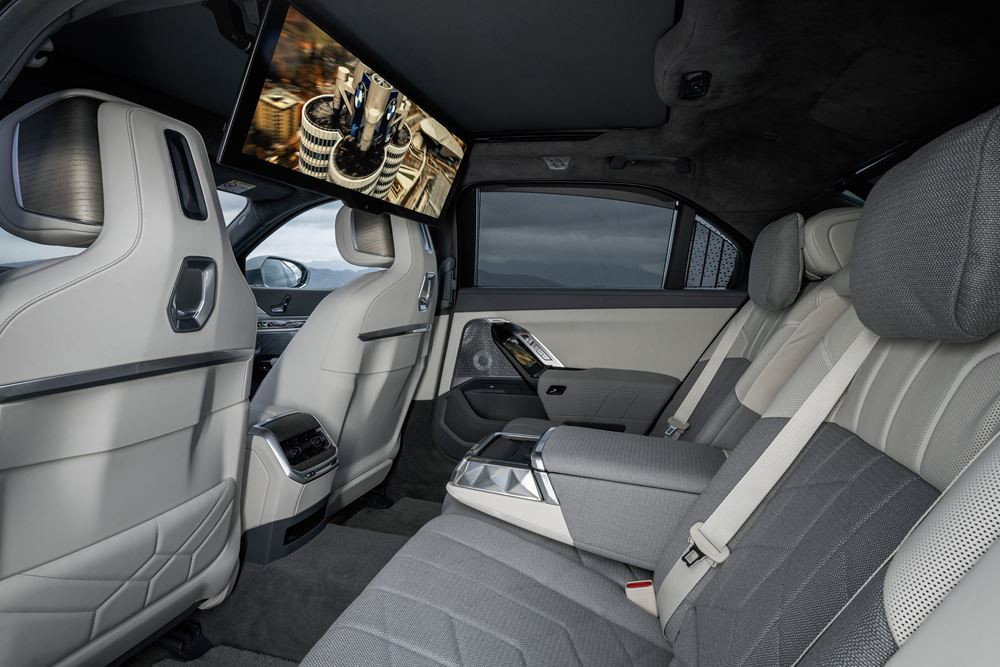 La limousine électrique BMW i7 xDrive60 revendique une autonomie WLTP voisine de 600 km