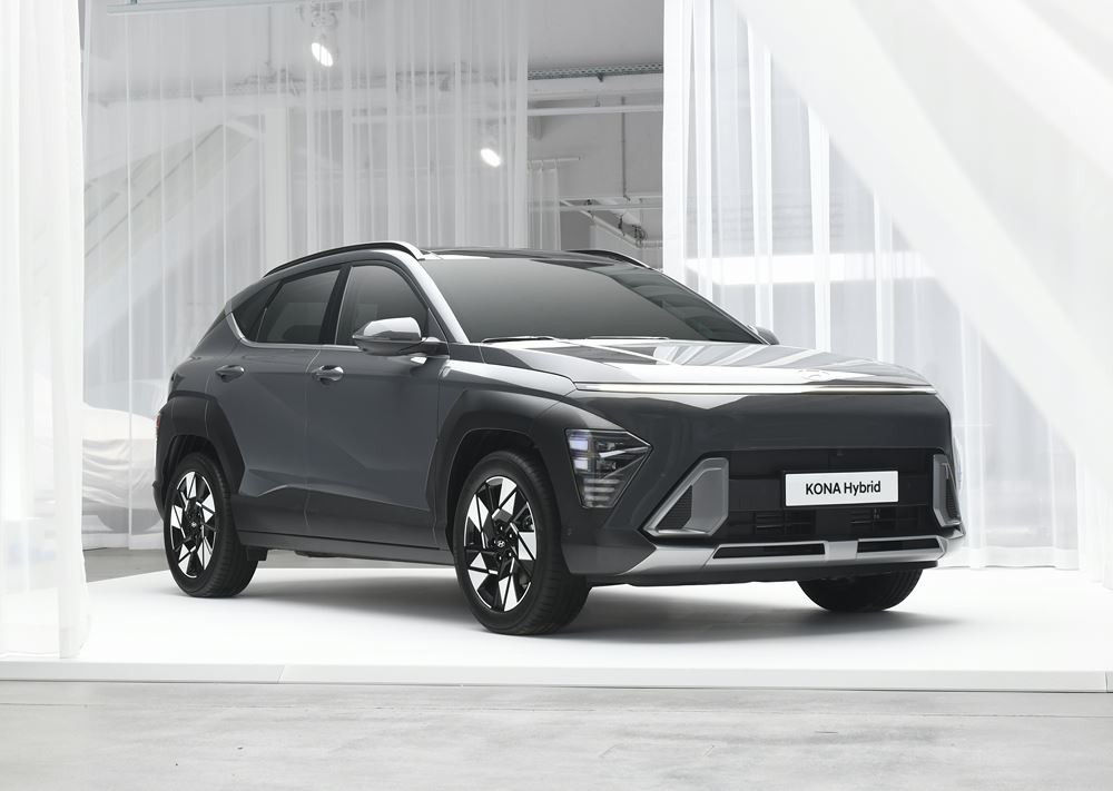 Le SUV Hyundai Kona hybride affiche un design futuriste