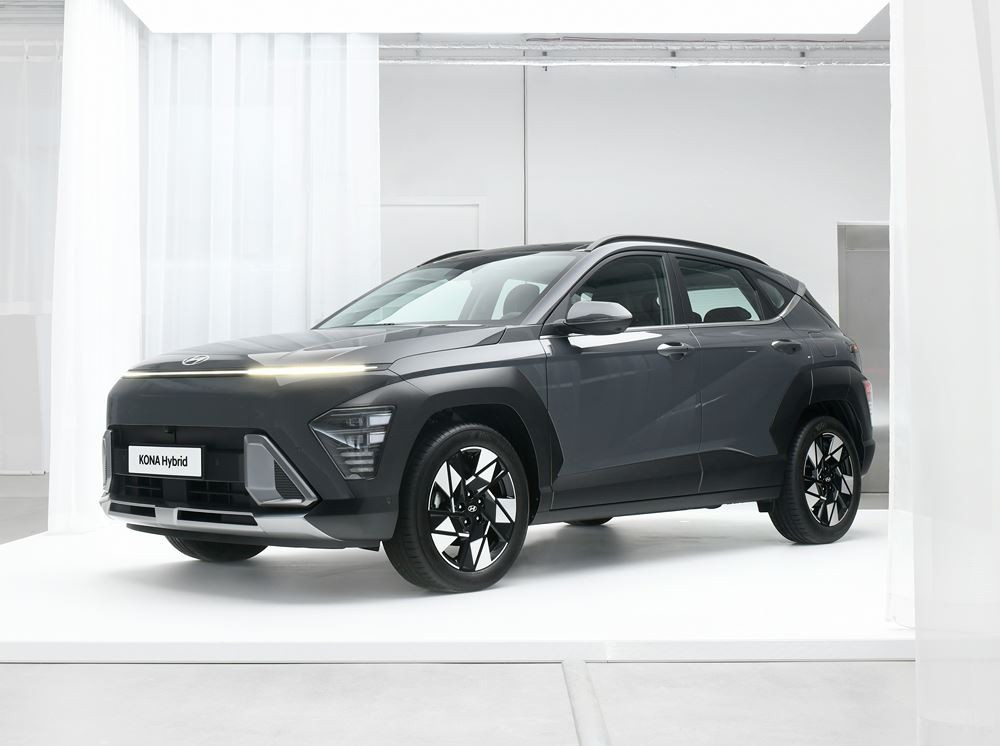 Le SUV Hyundai Kona hybride affiche un design futuriste
