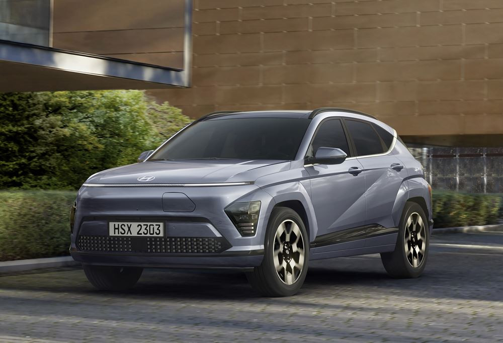 Le Hyundai Kona électrique se distingue par un design futuriste