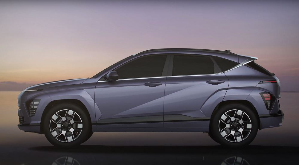 Le Hyundai Kona électrique se distingue par un design futuriste