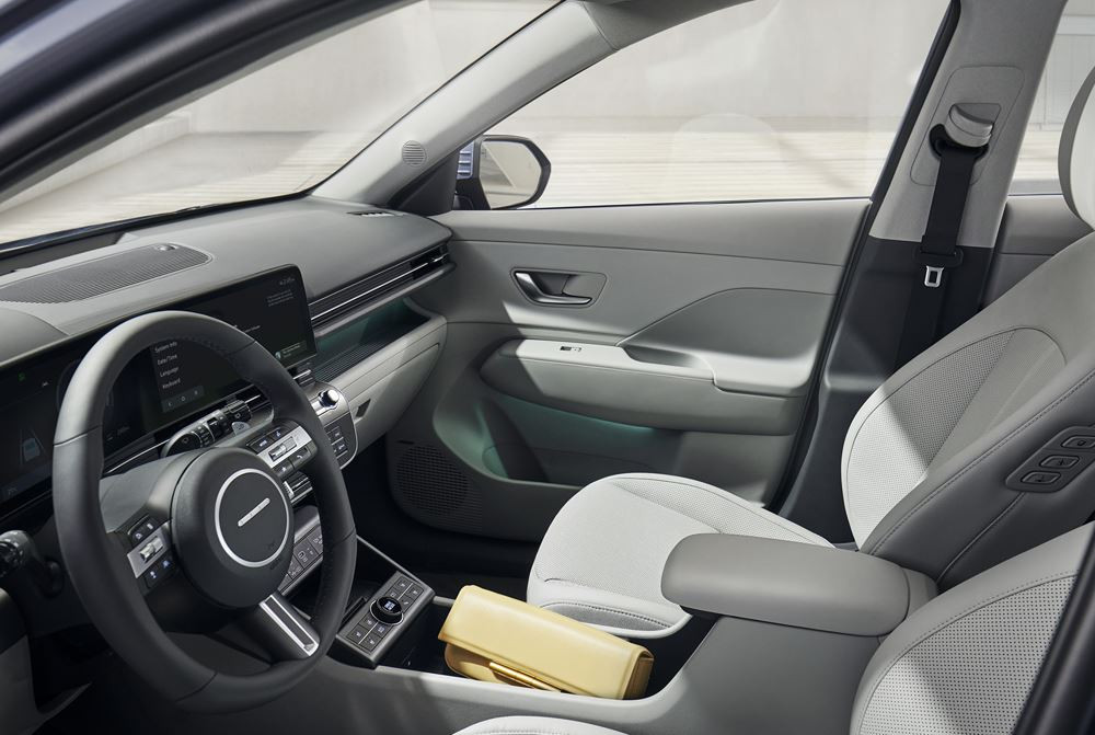 Le Hyundai Kona électrique se distingue par un design futuriste