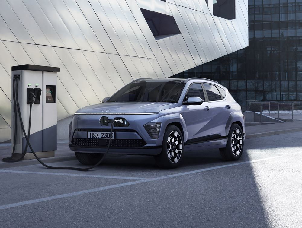 Le Hyundai Kona électrique se distingue par un design futuriste