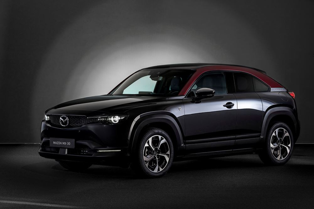 Le Mazda MX-30 e-Skyactiv R-EV hybride rechargeable affiche une autonomie électrique de 85 km en cycle WLTP