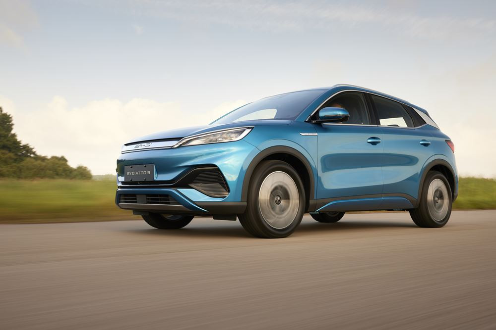Le SUV compact électrique Byd Atto 3 parcourt 420 kilomètres WLTP avec une batterie pleine