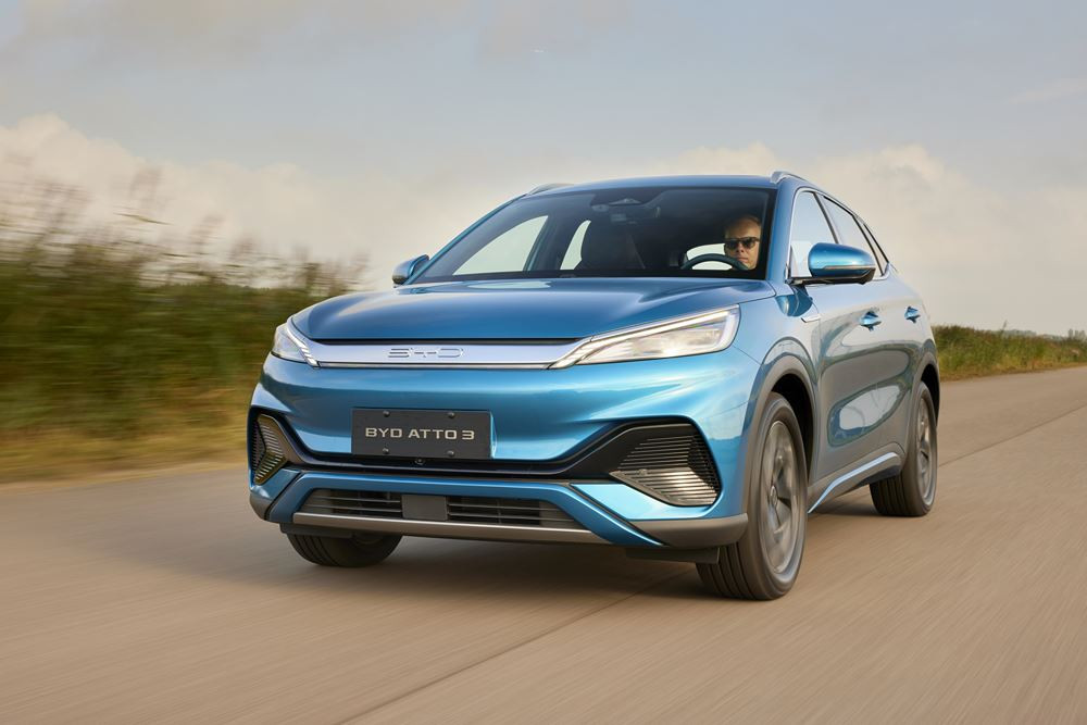 Le SUV compact électrique Byd Atto 3 parcourt 420 kilomètres WLTP avec une batterie pleine