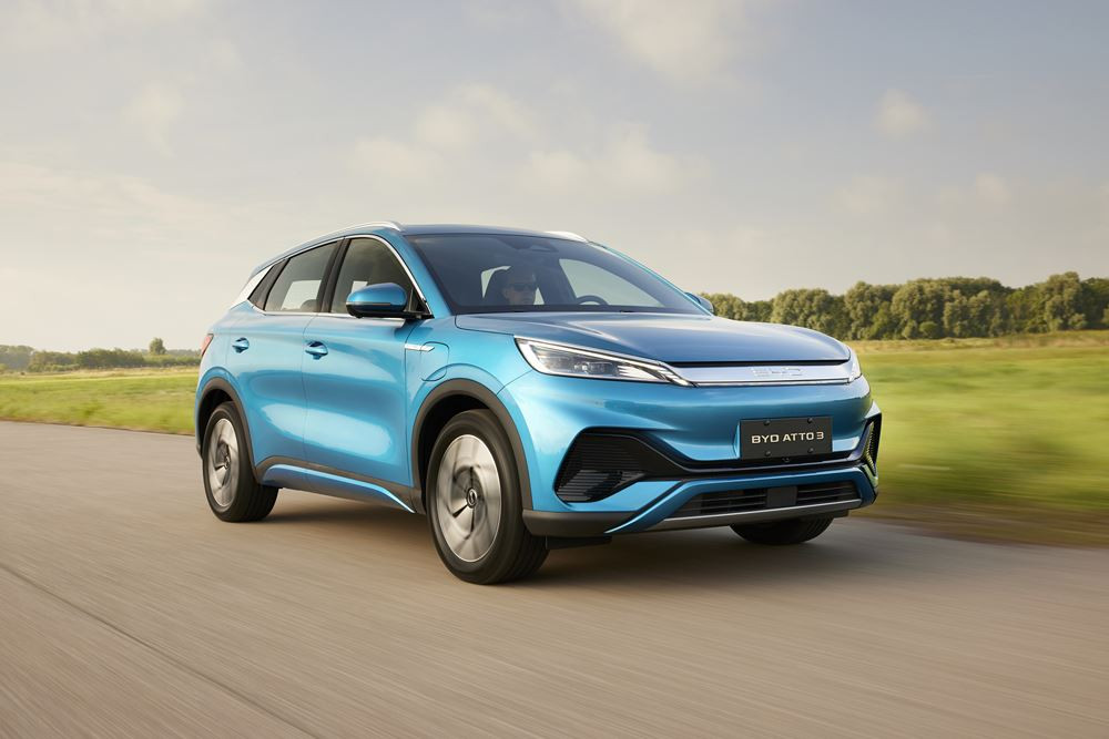 Le SUV compact électrique Byd Atto 3 parcourt 420 kilomètres WLTP avec une batterie pleine
