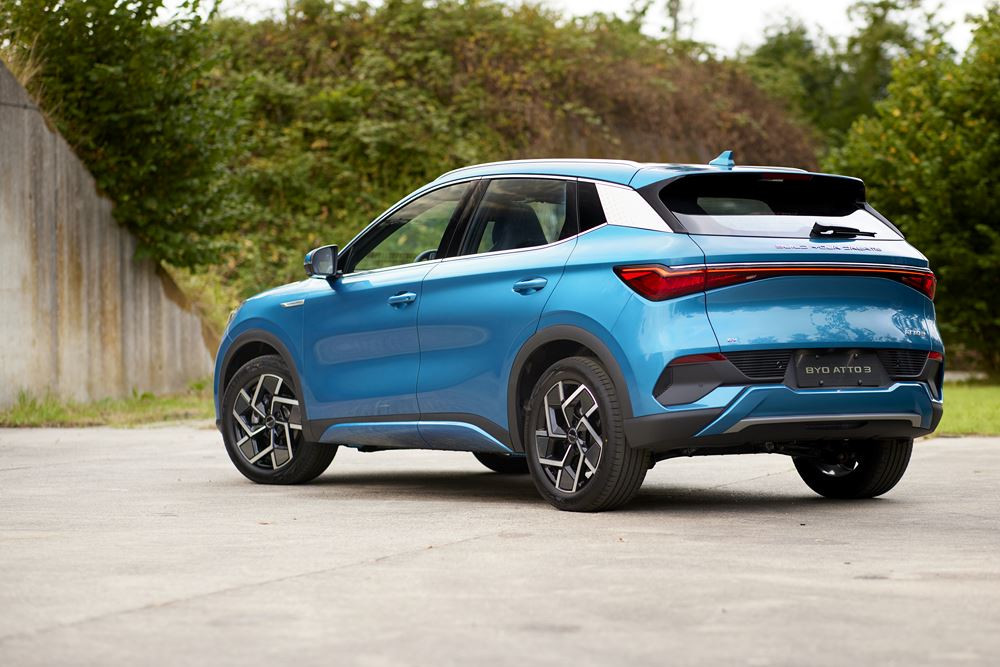 Le SUV compact électrique Byd Atto 3 parcourt 420 kilomètres WLTP avec une batterie pleine