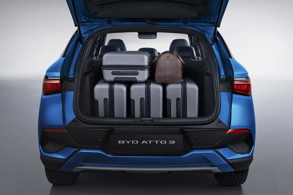 Le SUV compact électrique Byd Atto 3 parcourt 420 kilomètres WLTP avec une batterie pleine