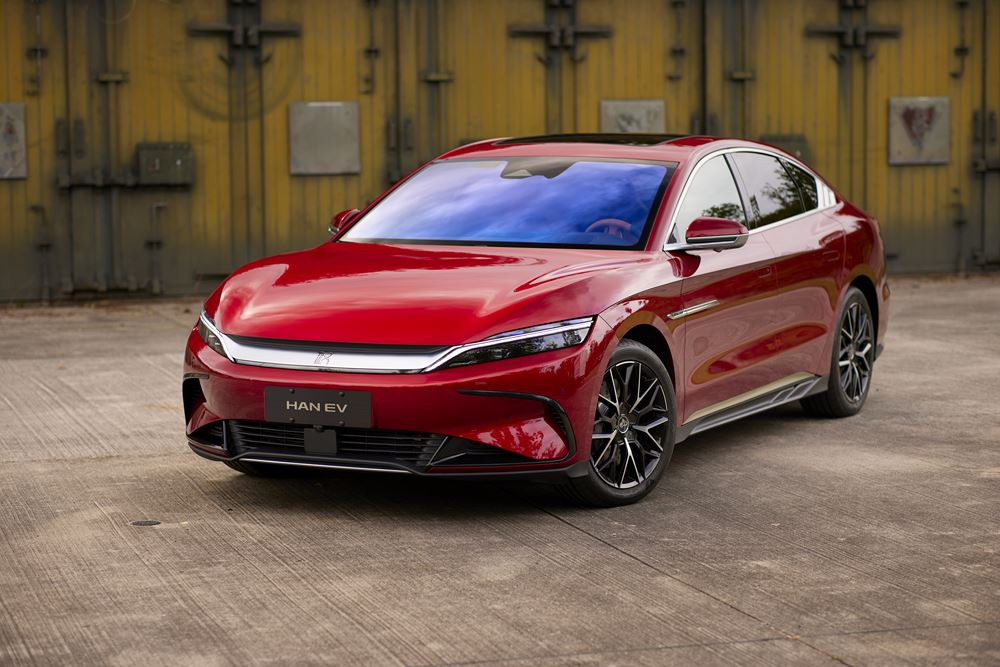 La berline routière électrique Byd Han est le porte étendard de la marque