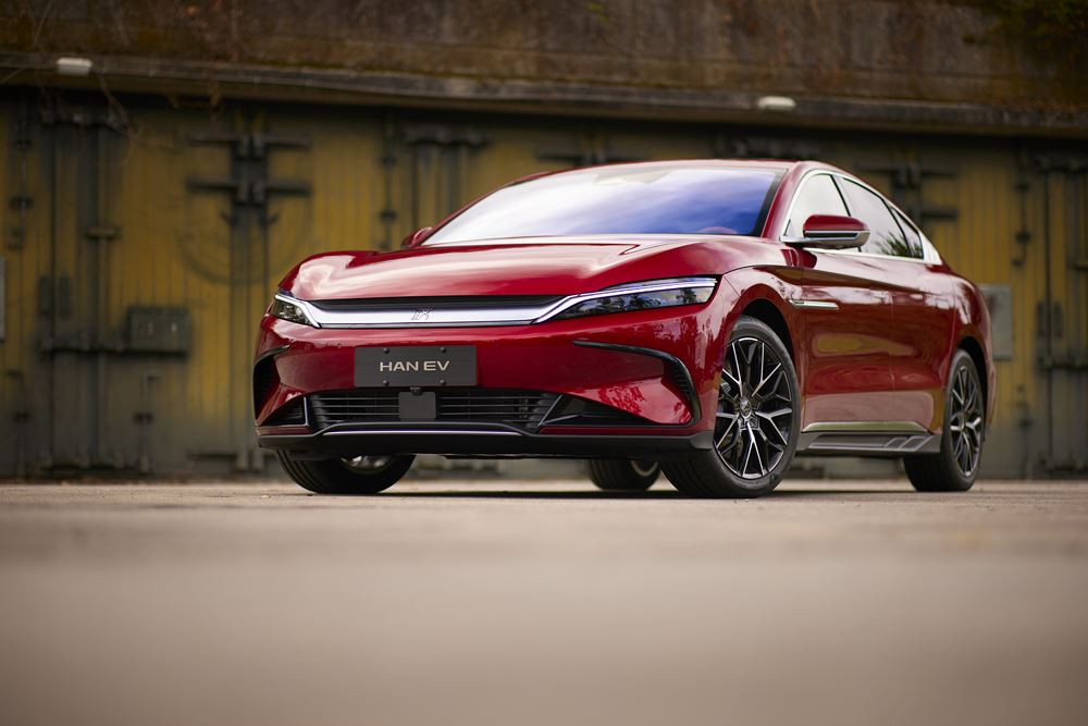 La berline routière électrique Byd Han est le porte étendard de la marque