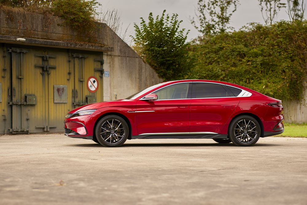 La berline routière électrique Byd Han est le porte étendard de la marque