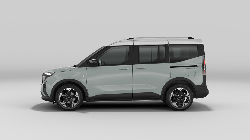 Le ludospace Ford Tourneo Courier adopte une allure caractéristique de SUV compact