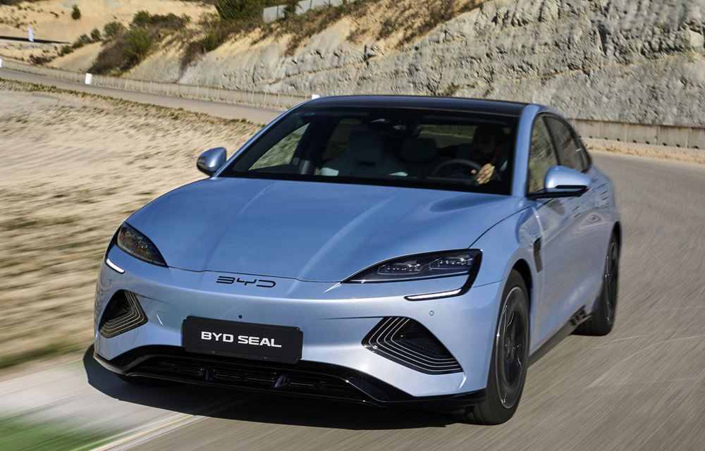 La berline électrique du segment D Byd Seal revendique une autonomie WLTP jusqu'à 570 km