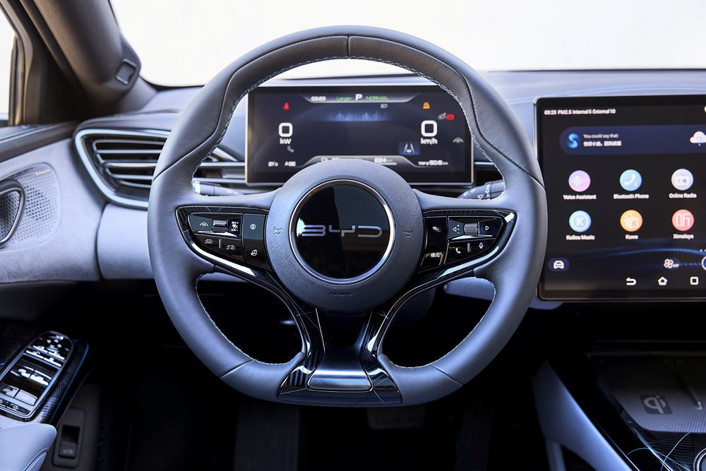 La berline électrique du segment D Byd Seal revendique une autonomie WLTP jusqu'à 570 km