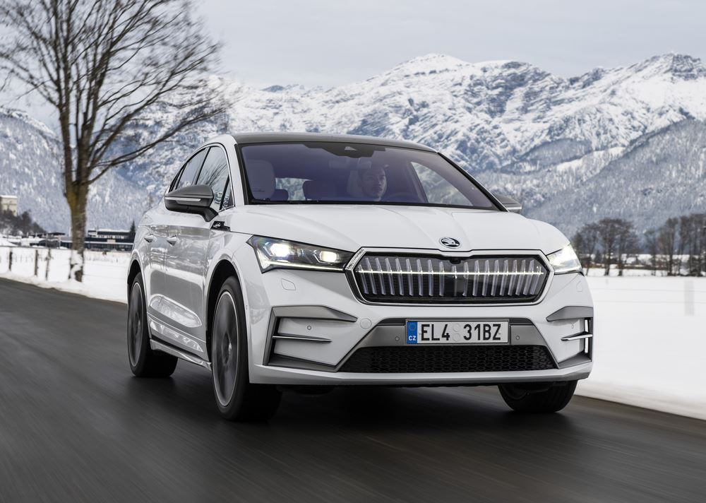 Le SUV Coupé électrique de taille intermédiaire Skoda Enyaq bénéficie d'améliorations techniques