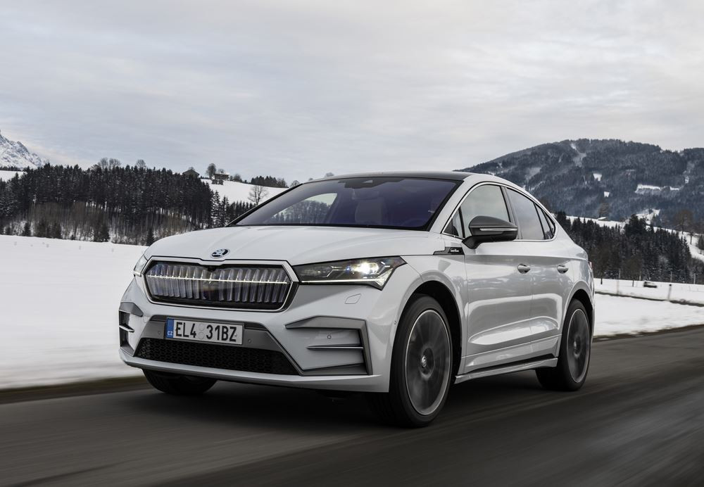 Le SUV Coupé électrique de taille intermédiaire Skoda Enyaq bénéficie d'améliorations techniques