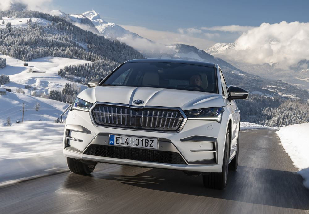 Le SUV Coupé électrique de taille intermédiaire Skoda Enyaq bénéficie d'améliorations techniques
