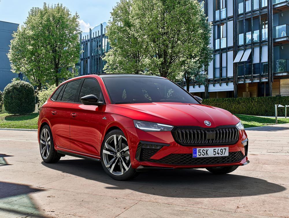 La berline compacte à hayon Skoda Scala mise à jour en approche