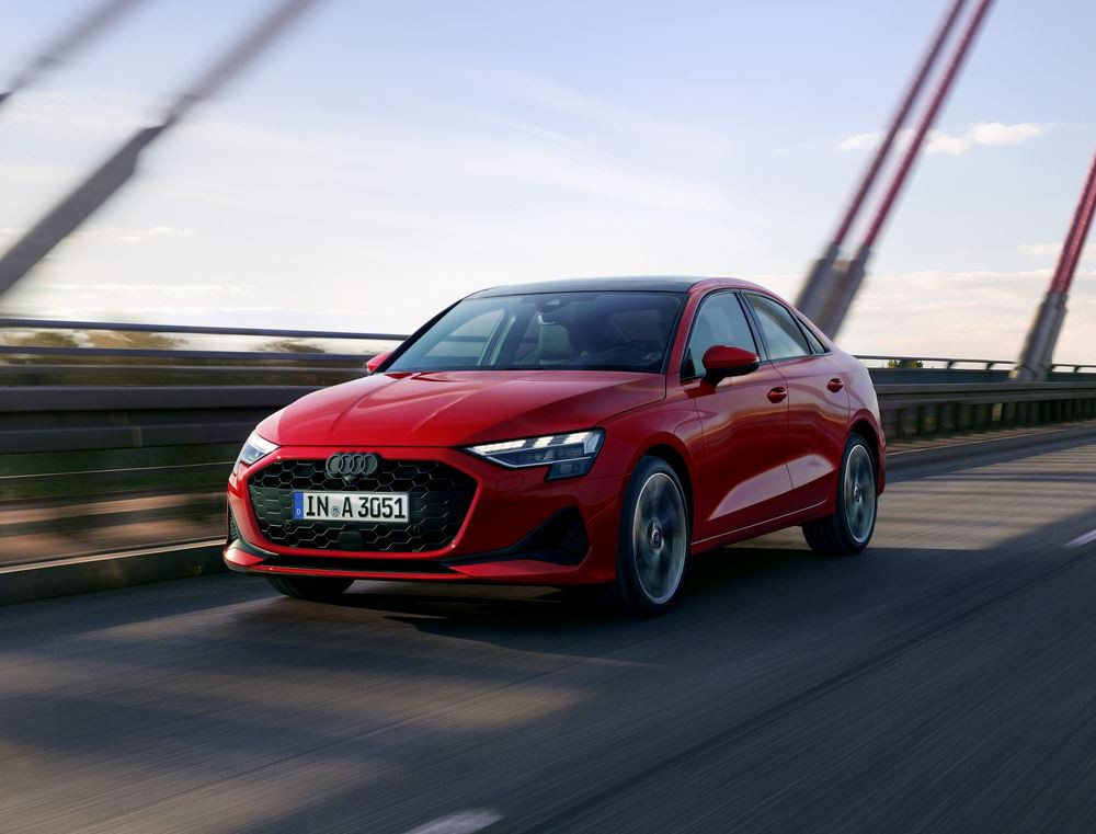 L'Audi A3 Berline à coffre séparé mise à jour affiche un design plus affûté