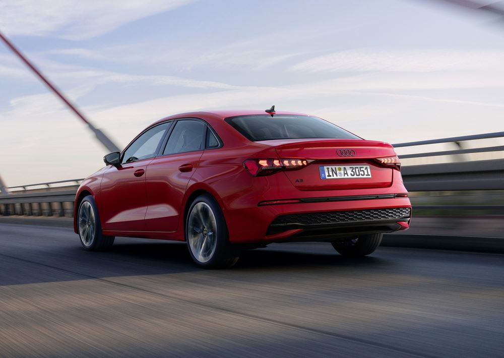 L'Audi A3 Berline à coffre séparé mise à jour affiche un design plus affûté