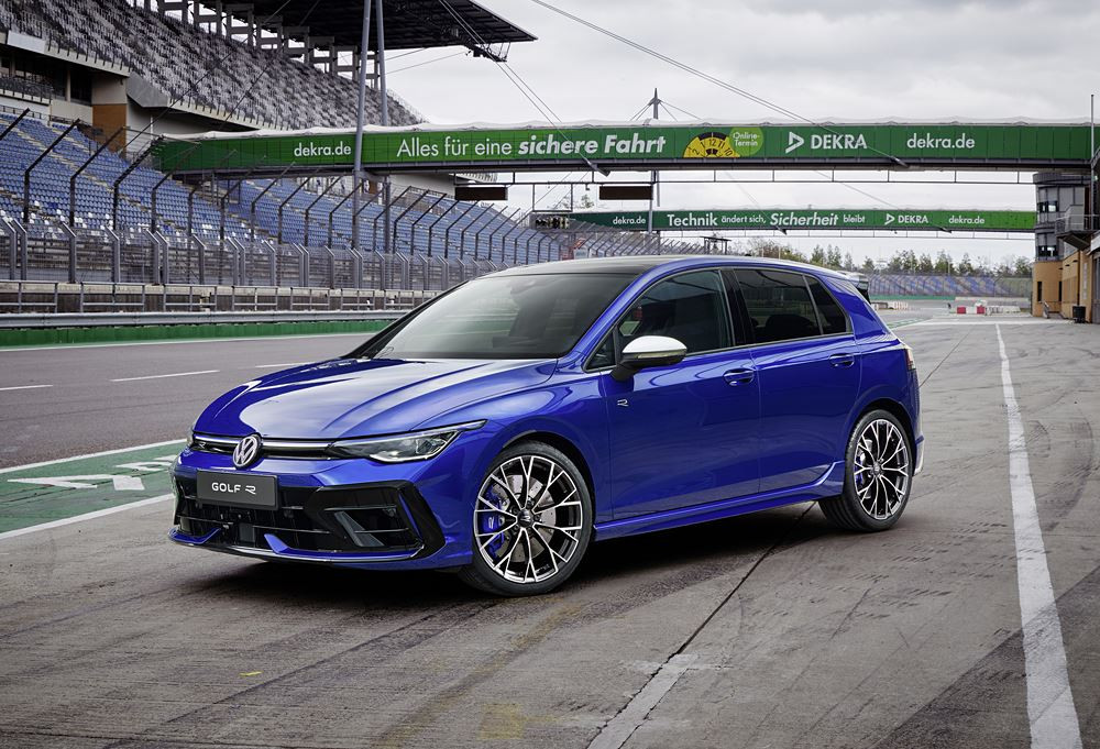 La berline haute performances Volkswagen Golf R revendique une dynamique de conduite optimisée