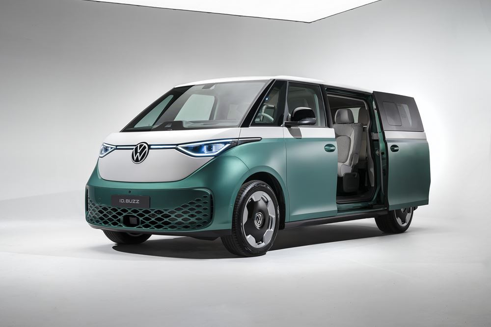Le Volkswagen ID. Buzz à empattement allongé est capable d'accueillir jusqu'à sept passagers
