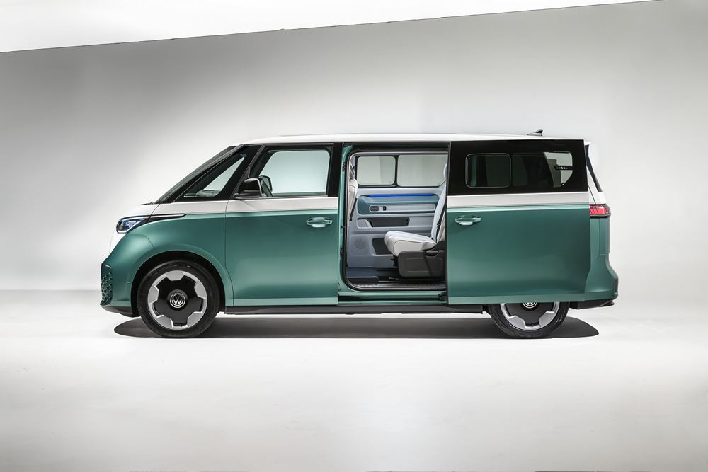 Le Volkswagen ID. Buzz à empattement allongé est capable d'accueillir jusqu'à sept passagers
