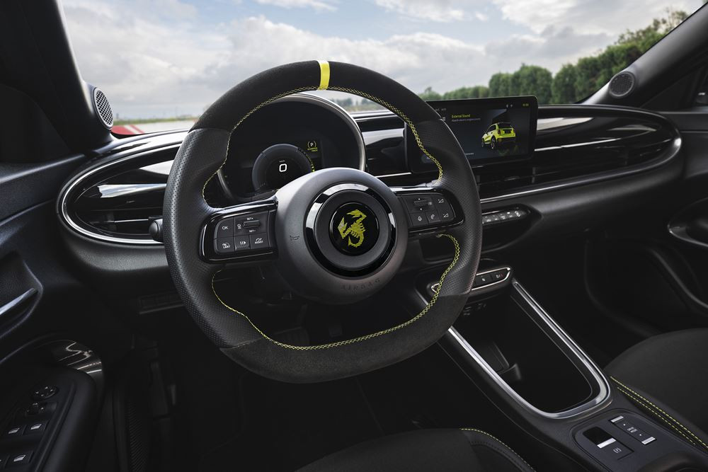 L'Abarth 600e électrique est la plus puissante des Abarth avec 280 ch