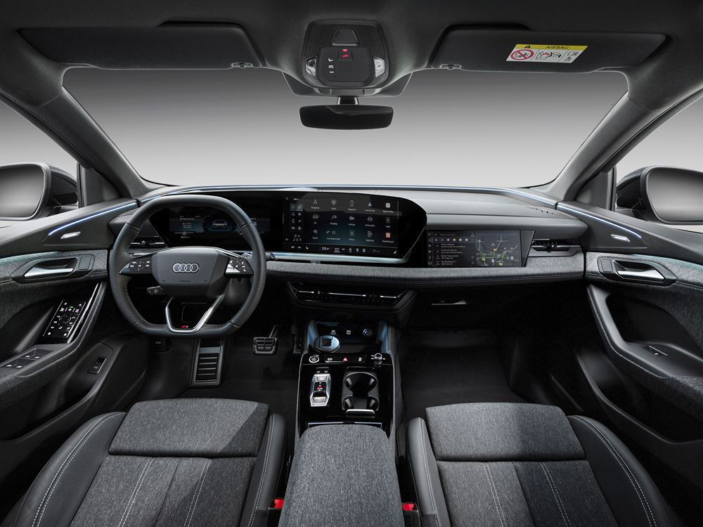L'Audi Q6 Sportback e-tron électrique se singularise par un arrière dynamique
