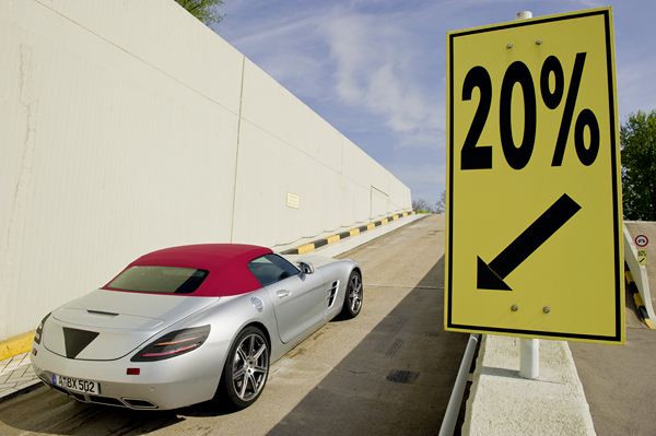 Le nouveau roadster SLS AMG en phase de test