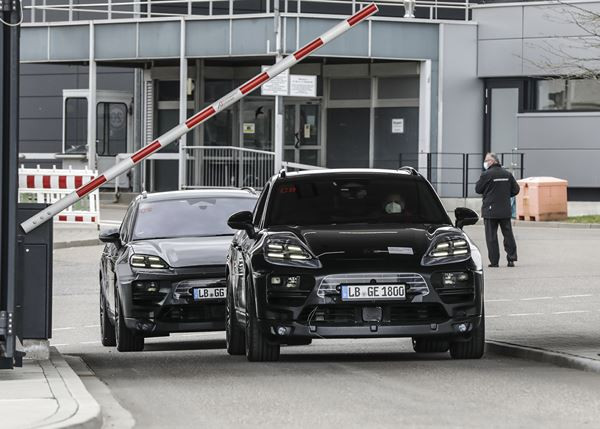 Les prototypes du Porsche Macan électrique en phase de tests réels sur route