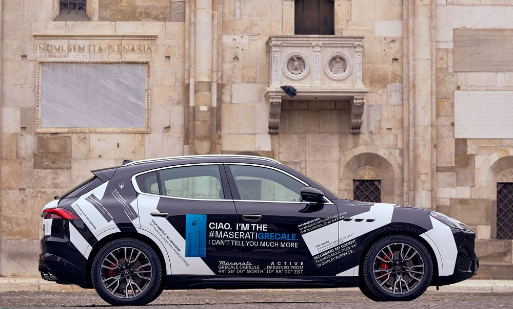 Le SUV Maserati Grecale se montre en tenue légèrement camouflée