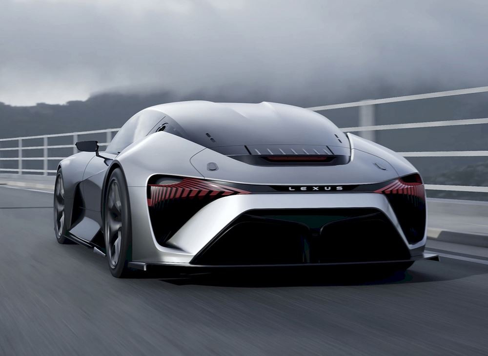 Une voiture de sport électrique hautes performances Lexus en développement