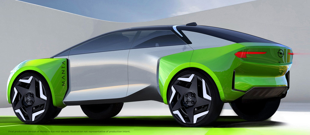 L'Opel Manta à propulsion électrique à batterie s'annonce au milieu de la décennie