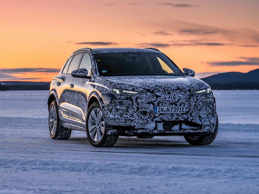 Le prototype Audi Q6 e-tron électrique en phase de test dans le Grand Nord