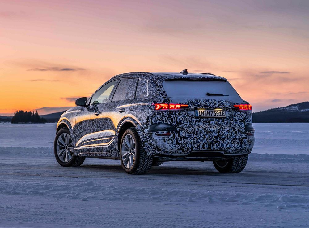 Le prototype Audi Q6 e-tron électrique en phase de test dans le Grand Nord