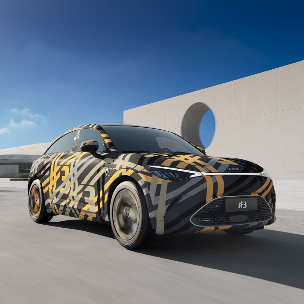 Le SUV Coupé électrique smart #3 se singularise par un coefficient de traînée de 0,27