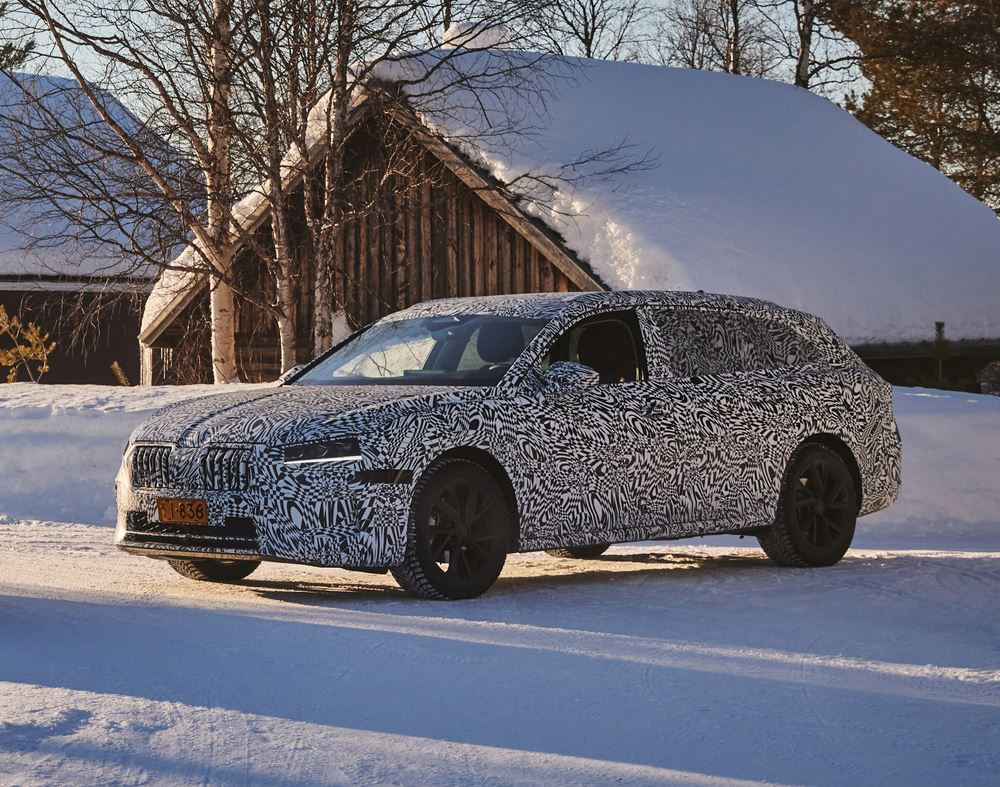 La Skoda Superb Combi de nouvelle génération soumise à des tests intensifs de résistance au froid