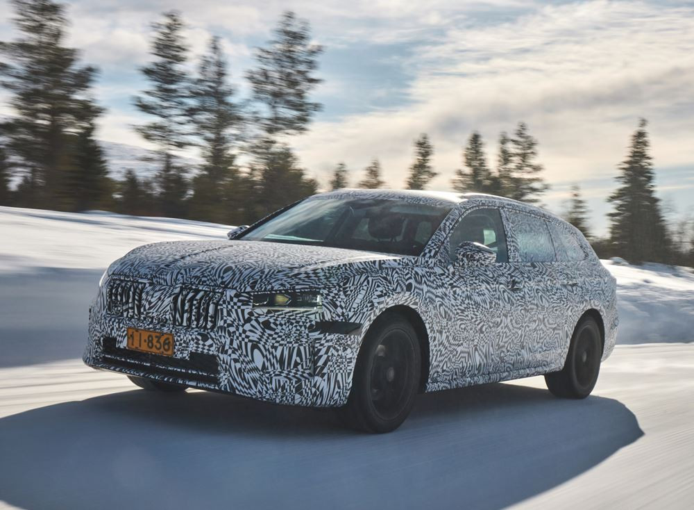 La Skoda Superb Combi de nouvelle génération soumise à des tests intensifs de résistance au froid