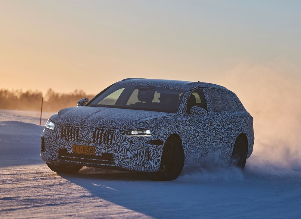 La Skoda Superb Combi de nouvelle génération soumise à des tests intensifs de résistance au froid