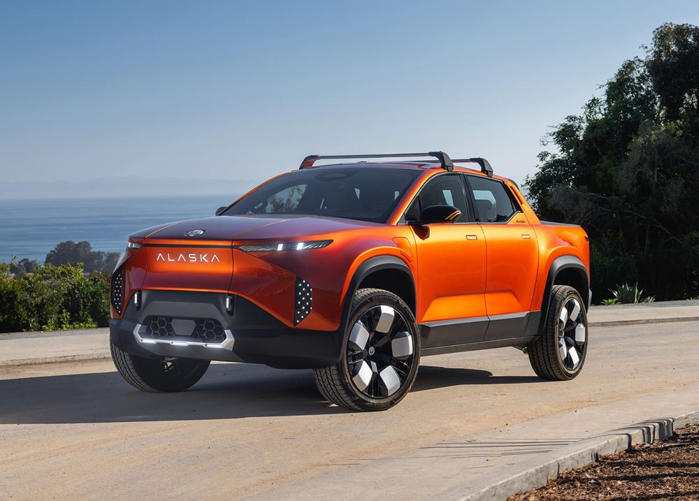 Le pick-up électrique à quatre portes Fisker Alaska revendique jusqu'à 550 kilomètres d'autonomie