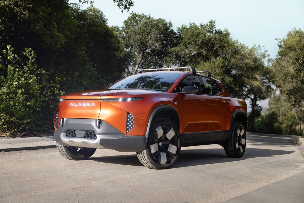 Le pick-up électrique à quatre portes Fisker Alaska revendique jusqu'à 550 kilomètres d'autonomie