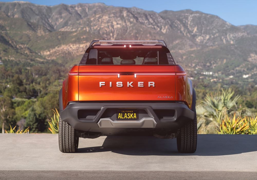Le pick-up électrique à quatre portes Fisker Alaska revendique jusqu'à 550 kilomètres d'autonomie