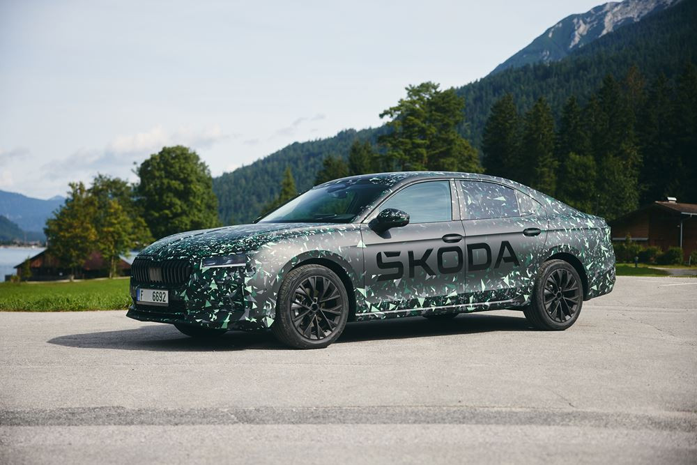 La quatrième génération de la Skoda Superb proposée en carrosserie berline à hayon
