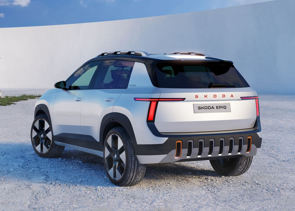 Le SUV urbain Skoda Epiq repose sur le design Modern Solid de Skoda avec un aspect robuste