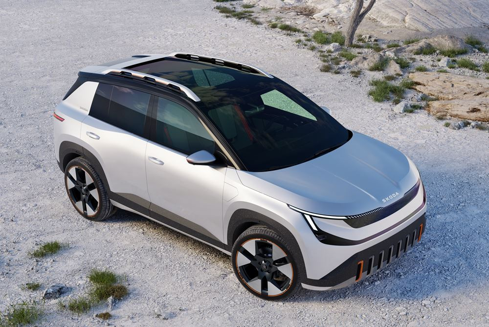 Le SUV urbain Skoda Epiq repose sur le design Modern Solid de Skoda avec un aspect robuste