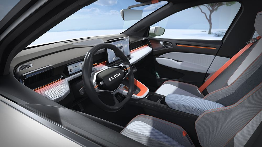 Le SUV urbain Skoda Epiq repose sur le design Modern Solid de Skoda avec un aspect robuste