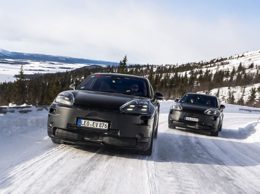Les prototypes de Porsche Cayenne Electric poussés à leurs limites par temps glacial et caniculaire